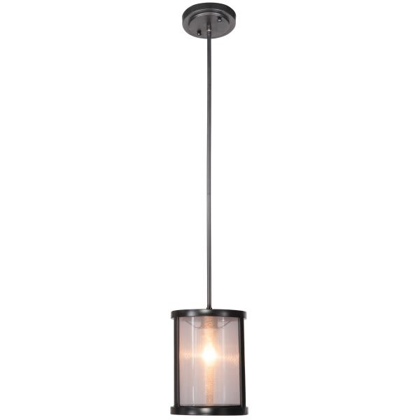 1-Light Pendant Fixture (Matte Black)