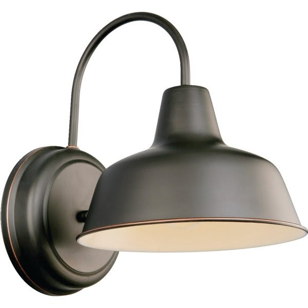 Design House Mason 11in  X 10.5in 1-Light Outdoor Lantern (Oil-Rubbed Bronze)
