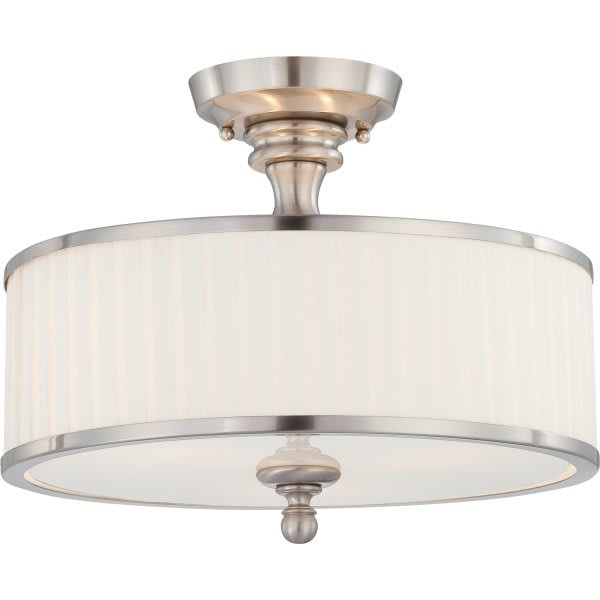 Satco Candice Incandescent Semi-Flush Mount Light