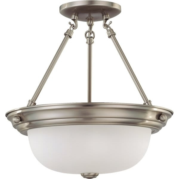 Satco 60/3245 Incandescent Semi-Flush Mount Light