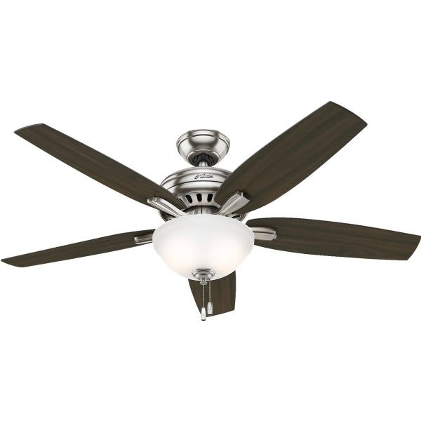 Hunter Newsome 52 In. 5-Blade Ceiling Fan W/ Light (Brown)