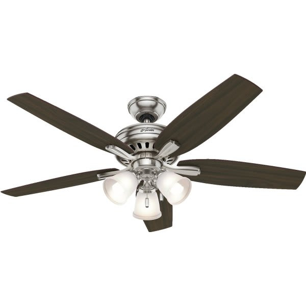Hunter Newsome 52 In. 5-Blade 3-Light Ceiling Fan W/ Light (Brown)