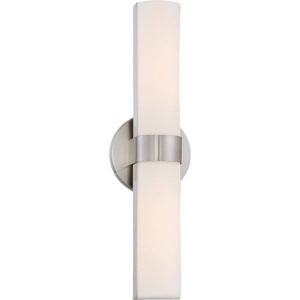 Nuvo Lighting Bond 2.75 In. 2-Light Integrated Led Wall Sconce (Brushed Nickel)