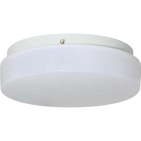 Liteco 11 In. 1-Light Drum Incandescent Flush Mount Light