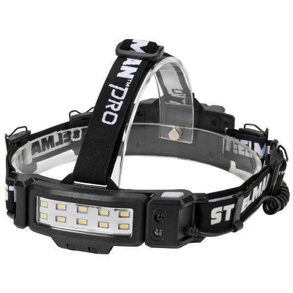 Steelman Pro Slim File Rechargeable Led 250l Motion Activated Headlamp Black