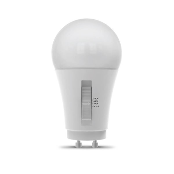 FEIT A19 17.7 Watt Color Selectable GU24 Base White Frost LED Bulb (6-Pack)