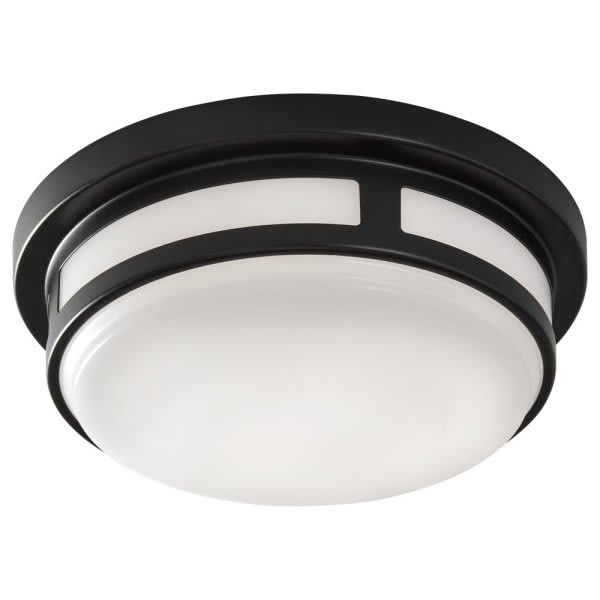 Eti 9" Outdoor Flush Mount Matte Black 2700/3000/4000