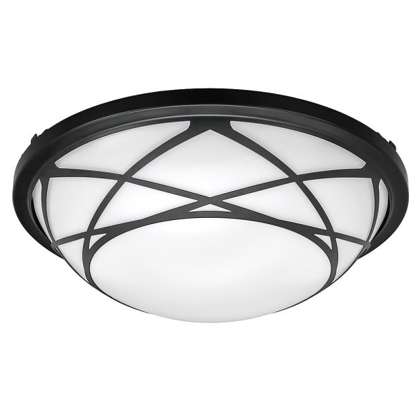 Eti 15" Matte Black Flushmount