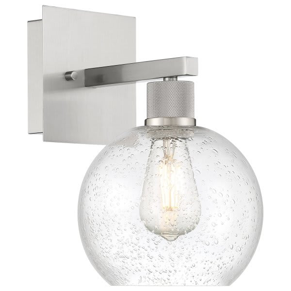 Access Lighting Port Nine Burgundy Led Wall Sconce - Brushed Steel