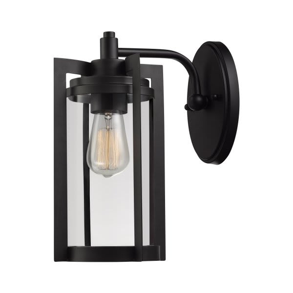Globe Electric Theo 1-Light Bronze Outdoor Wall Lantern Sconce
