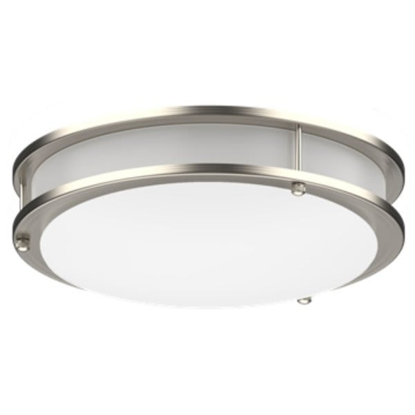 Halco 16" Brush Nickel Select Led Flush Mount 2700/3000/3500/4000/5000k