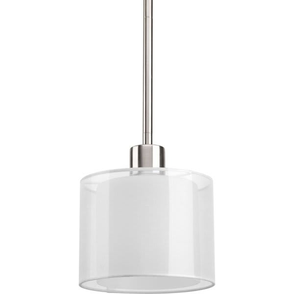 Progress Lighting Invite 7 In. 1-Light Pendant Fixture (Brushed Nickel)