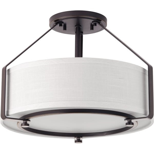 Progress Lighting P3604-20 Ratio Incandescent Semi-Flush Mount Light