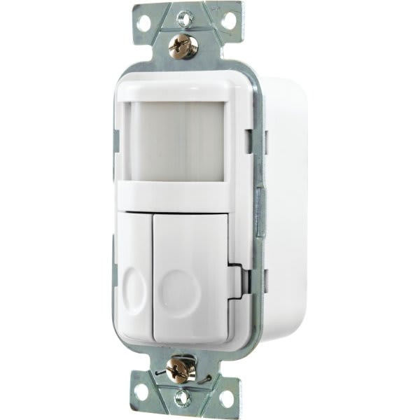 Hubbell 120 Volt Passive Infrared 2-Circuit Occupancy Sensor (White)