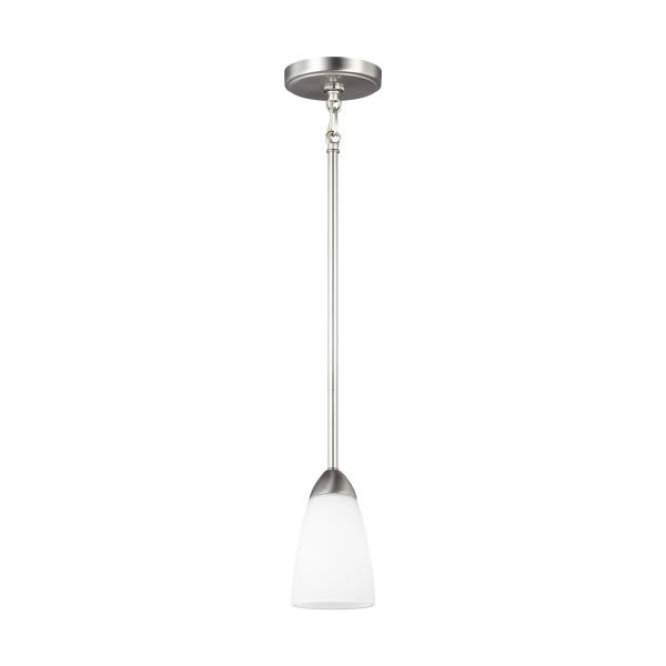Generation Lighting Seville 1-Light Brushed Nickel Mini-Pendant