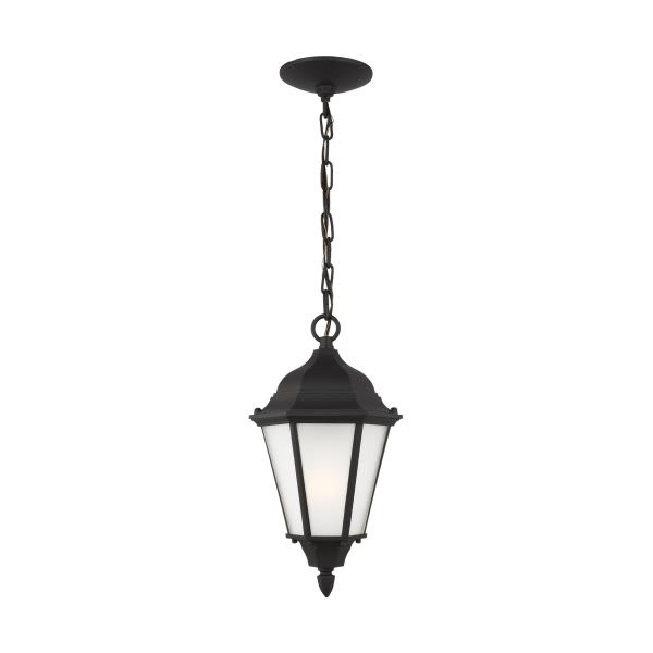 Generation  Lighting Bakersville 1-Light Black Outdoor Pendant Light