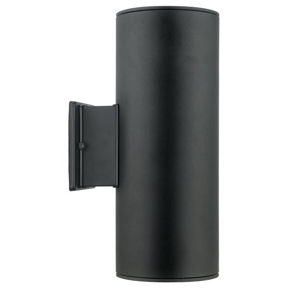 Eglo Ascoli 2-Light Black Outdoor Wall Lantern Sconce Up/Down Light