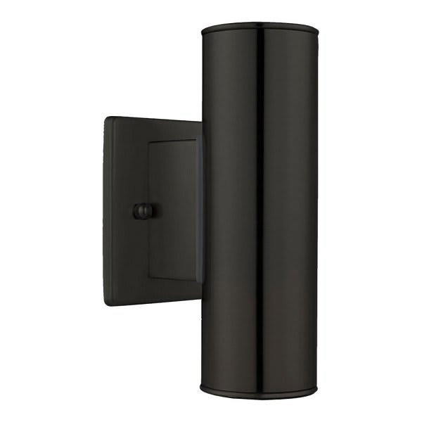 Eglo Riga 2-Light Black Hardwired Outdoor Wall Sconce Up/Down Light