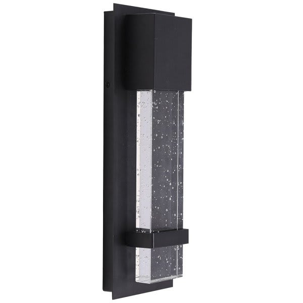 Eglo Venecia 1-Light Matte Black Led Outdoor Wall Lantern Sconce
