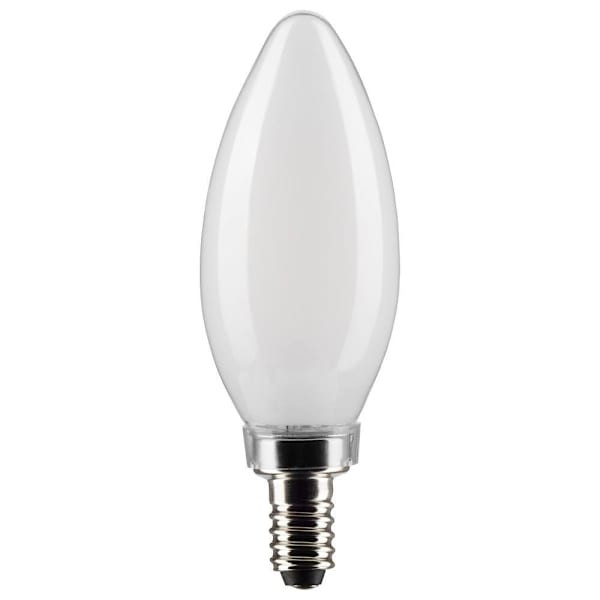Satco 5.5w B11 Led Bulb Frost Candelabra Base 90 Cri 5000k 120v Package Of 6
