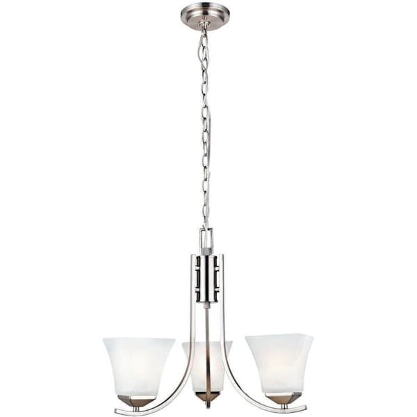 Design House Torino 3-Light Satin Nickel Chandelier