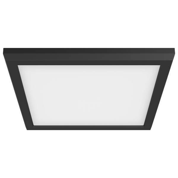 Satco Blink Led 9" 120v 13w Cct Selectable Black Square Surface Mount Fixture