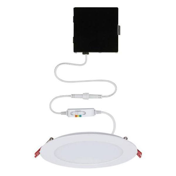Globe Electric 6" Led Slim 3 Cct Canless In White Package Of 4