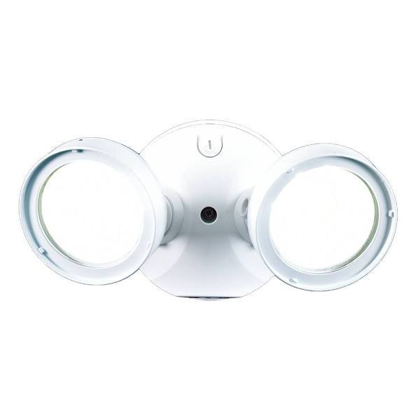 Halo Twin-Head Round Led Flood Light 4,000 K, Lumen Select, White