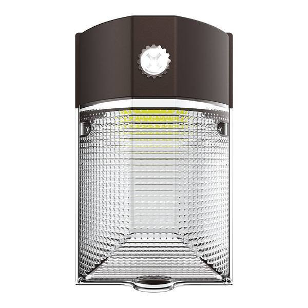 Halo Mini Led Wall Pack, 15w, 2000 Lumens, 3cct Select, Unv, Bronze
