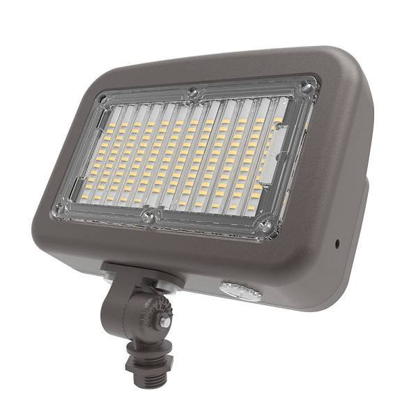 Halo 80w LED Floodlight, 10,000 Lumens, Dusk To Dawn, Bronze