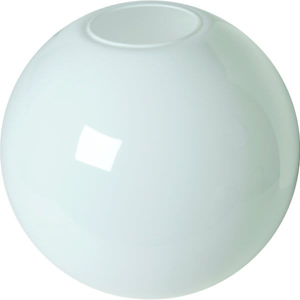 White Globe Acrylic 16" Flush 5-1/4" Opening
