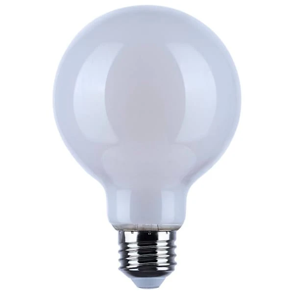 Satco 6 Watt G25 Led Bulb, Medium Base, 3000k, 500 Lumens, White, Package Of 6