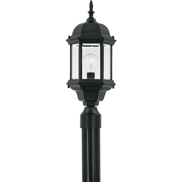 Designers Fountain Devonshire 1-Light Post Lantern Lighting Post Cap (Black)