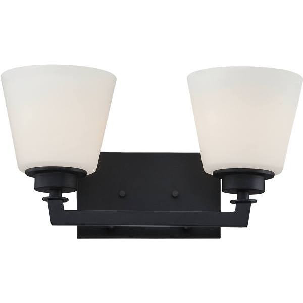 Glomar Nora 2-Light Bath Light (Aged Bronze)