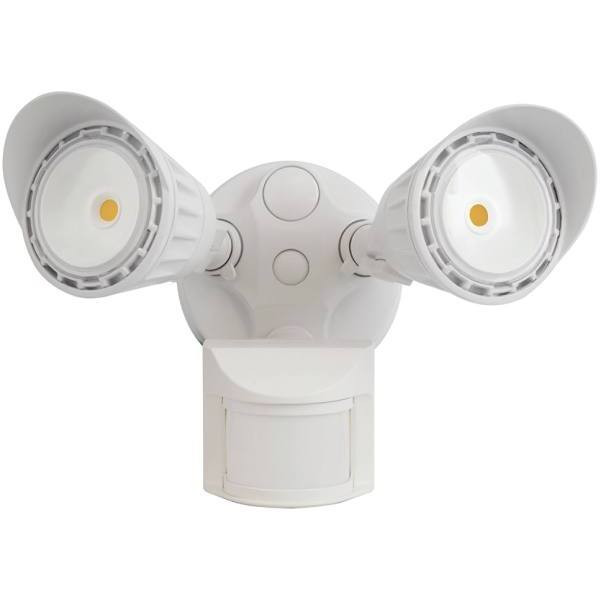 Halco 20-Watt Motion Activated Outdoor Integrated LED Area Light With Dusk-To-Dawn 5000k (White)