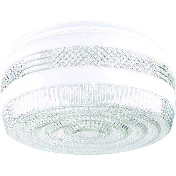 Clear/White  Drum Glass Lens 8" Drum 8" Fitter Pack Of 4