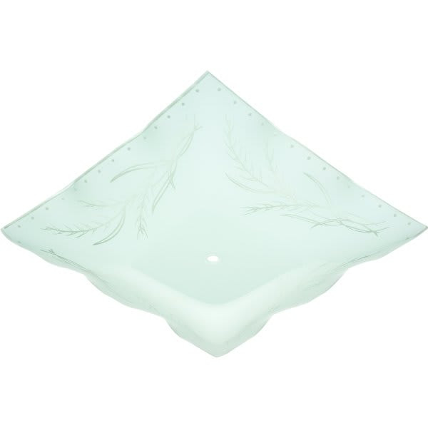 Satco Wheat Design Opal Square Glass Pack Of 4