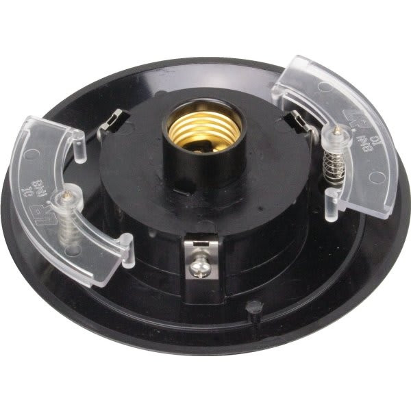 Medium Base   Post-Top Fitterone-Light Polycarbonate  Black
