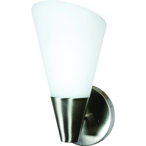 Seasons 5.25 In. 1-Light Incandescent Wall Sconce (Satin Platinum)