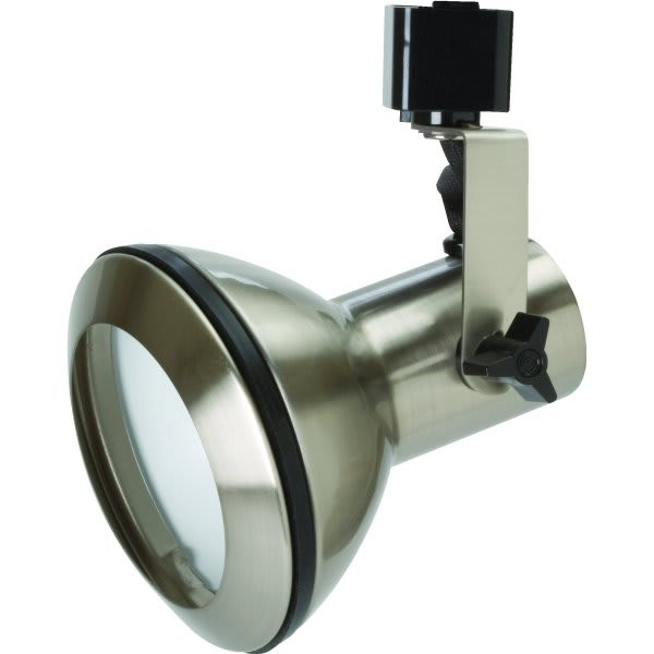 Satco Euro Track Light Head, Brushed Nickel