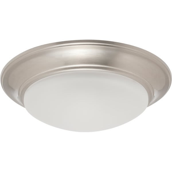 Seasons 13 In. 21w LED Flush Mount Ceiling Light Satin Nickel