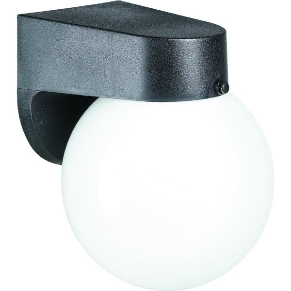 Liteco 6 In 13 Watt Outdoor Led Flush-Mount Wall Light (Black)