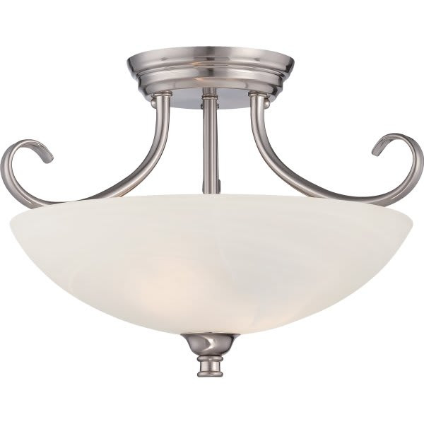 Cordelia Lighting Kendall Led & Incandescent Semi-Flush Mount Light