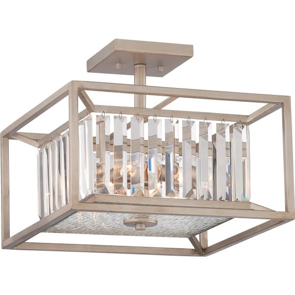 Cordelia Lighting 87411-Ap Linares Incandescent Semi-Flush Mount Light