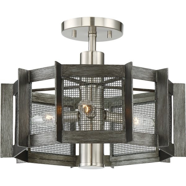 Cordelia Lighting Baxter Incandescent Semi-Flush Mount Light
