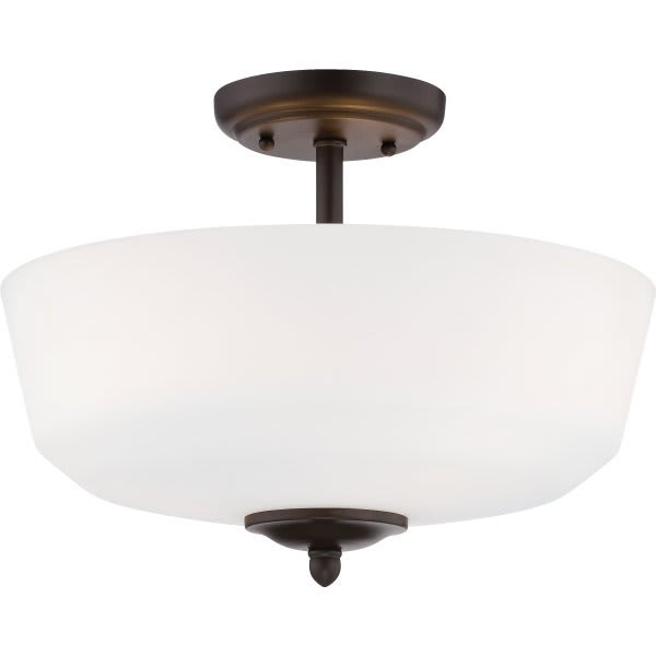 Cordelia Lighting Darcy Incandescent Semi-Flush Mount Light