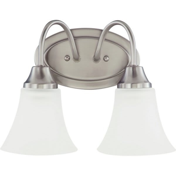 Generation Lighting Holman 11.75 In. 2-Light Led Bath Vanity Fixture (Brushed Nickel)