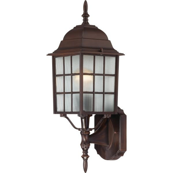 Satco Nuvo Adams 18.25 In. Incandescent Outdoor Wall Sconce (Bronze)
