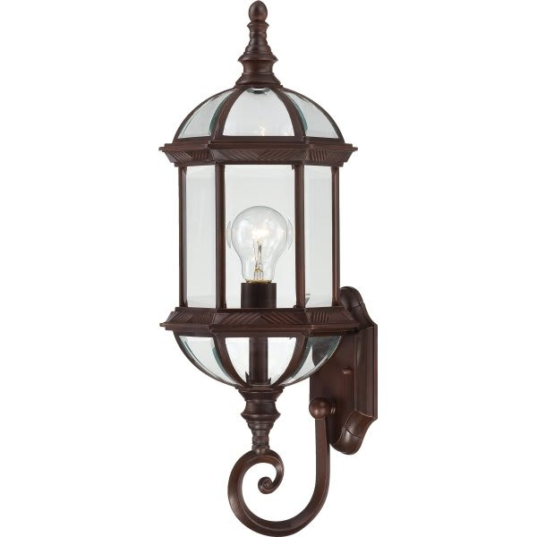 Satco Nuvo Boxwood 22 In. Incandescent Outdoor Wall Sconce (Bronze)