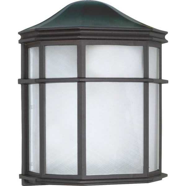 Satco Nuvo 7.75 X 9.75 In.1-Light Outdoor Lantern (Textured Black)